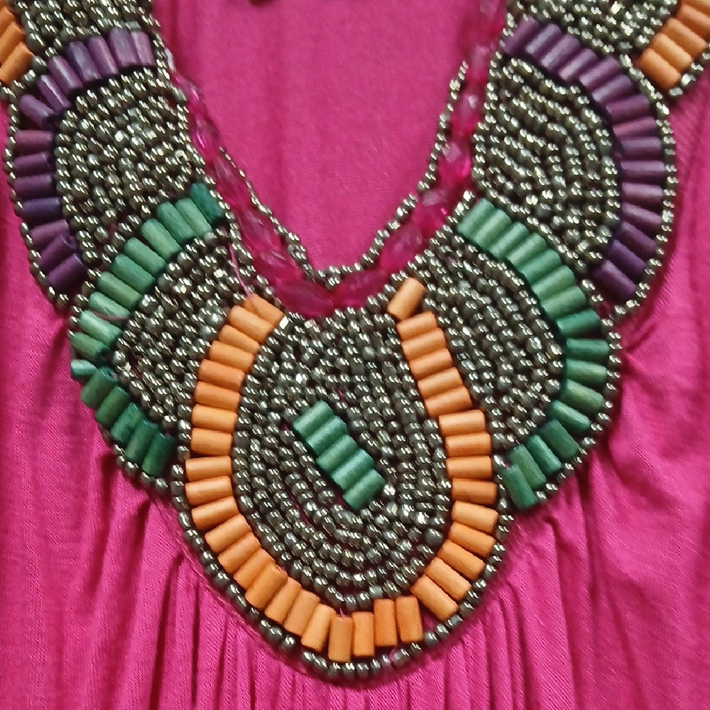Romeo & Juliet Couture Pink Halter Maxi Gown - Picture 3 of 5